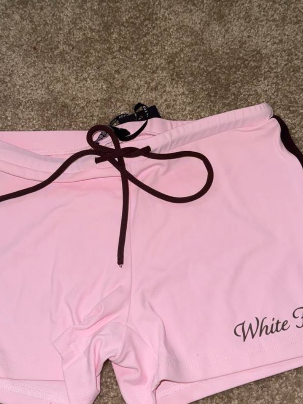 Pink White Fox Shorts